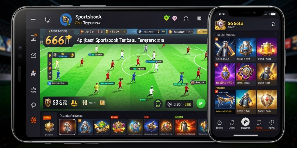 Tampilan gameplay intuitif dalam aplikasi Sportsbook 666I.