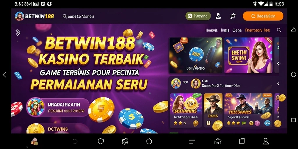 Tampilan permainan seru di BETWIN188 Kasino.