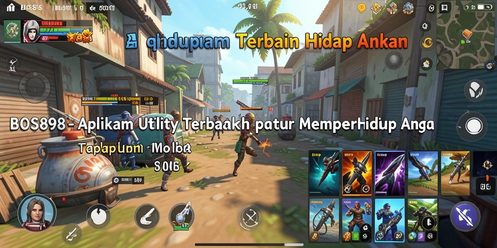 Tampilan utama BOS898 dengan berbagai fitur utility yang bermanfaat.