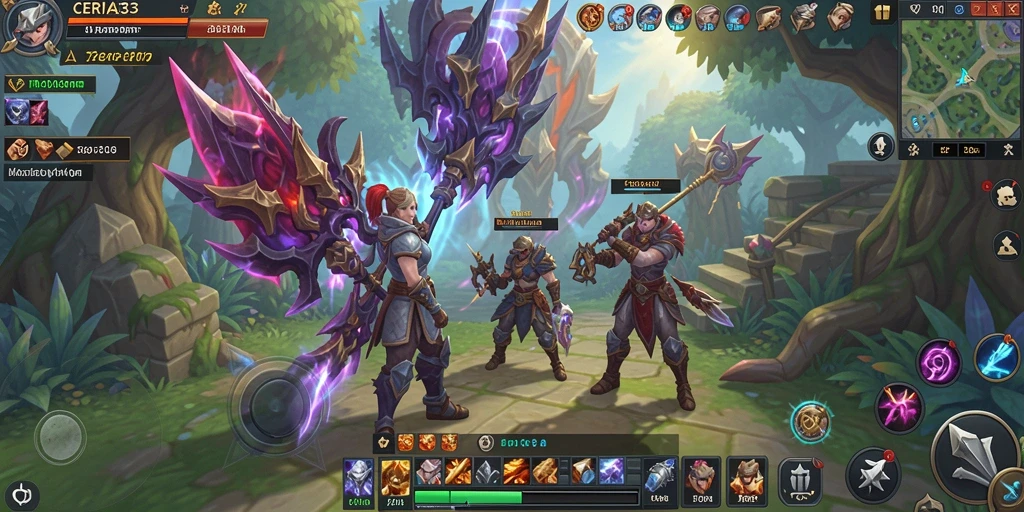 Screenshot CERIA33 menampilkan aksi seru dalam dunia MMORPG.