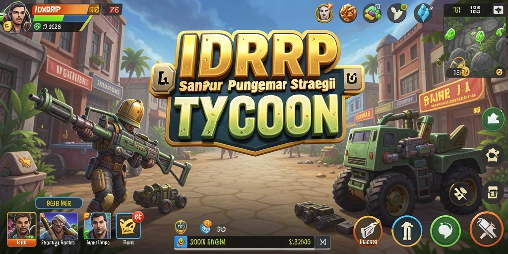 Tangkapan layar utama IDRRP menampilkan gameplay bisnis Tycoon yang menantang.