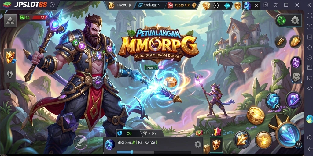 Gameplay seru dalam dunia fantasi MMORPG JPSLOT88.