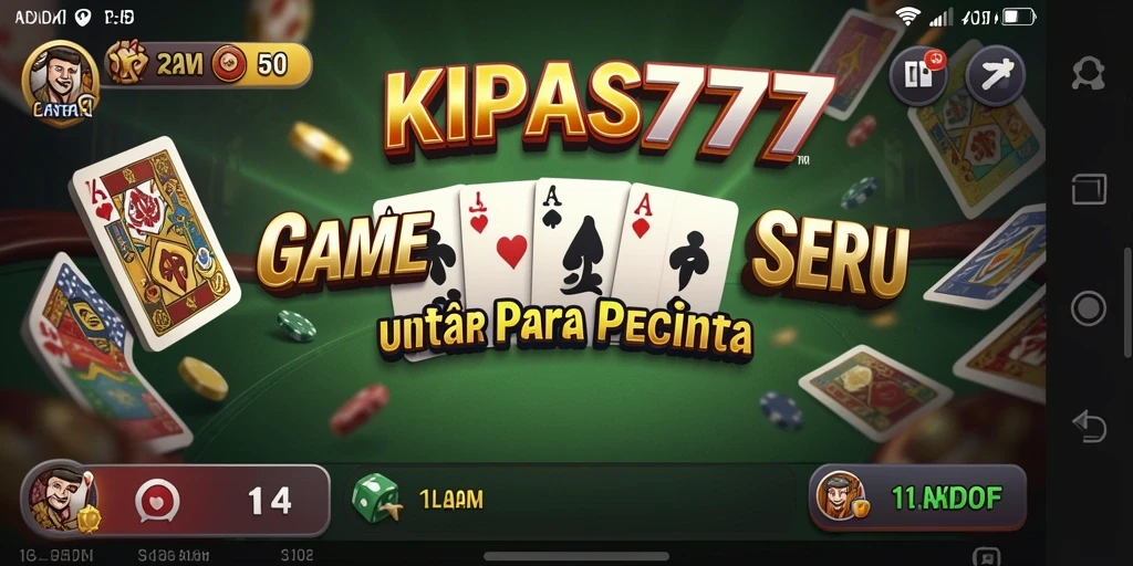 Tampilan gameplay seru KIPAS777 saat bermain Domino.