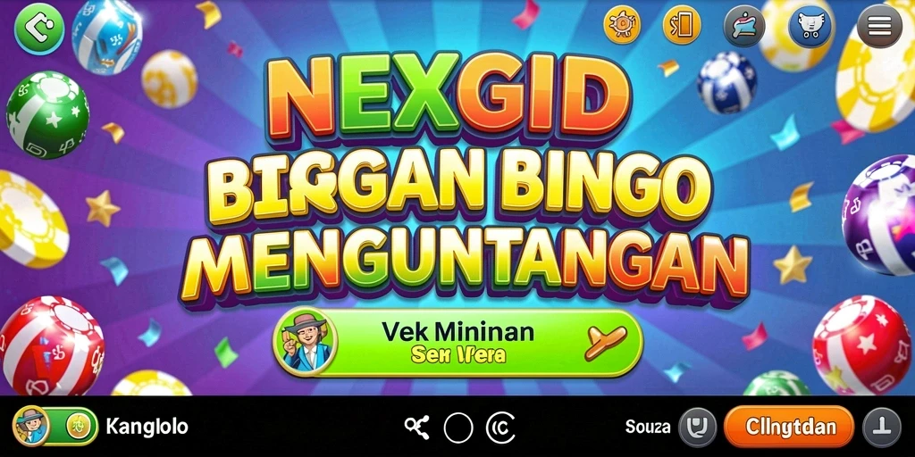 Tangkapan layar NEXGID menunjukkan aksi seru permainan Bingo.