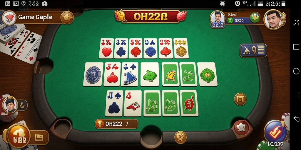 Tampilan gameplay seru saat bermain Gaple di OH222.