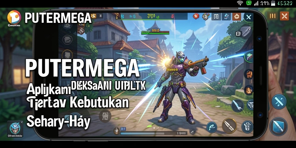 Screenshot PUTERMEGA menampilkan antarmuka aplikasi yang user-friendly dan fitur pengingat.