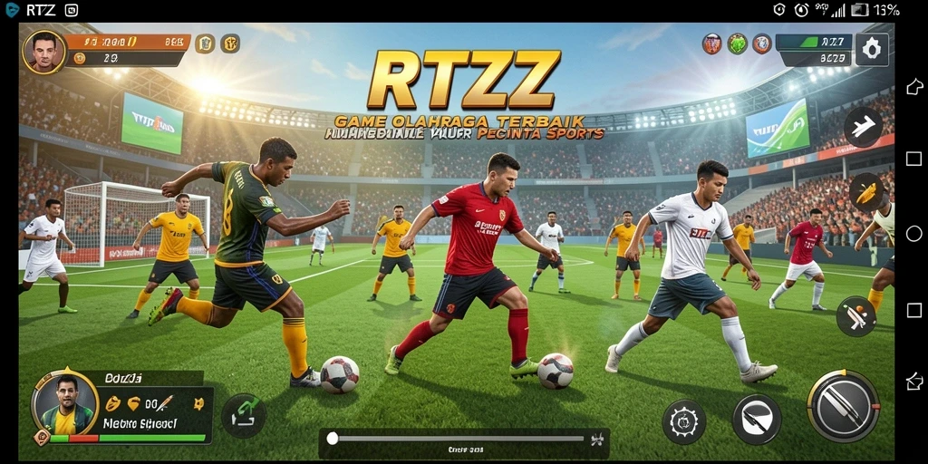 Screenshot gameplay RTZZ menampilkan aksi olahraga yang seru dan menarik.