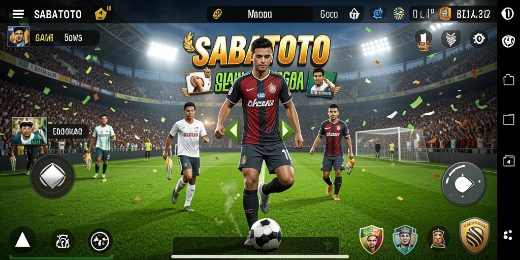 Screenshot gameplay <strong>SABATOTO</strong> menampilkan pertandingan olahraga yang seru.
