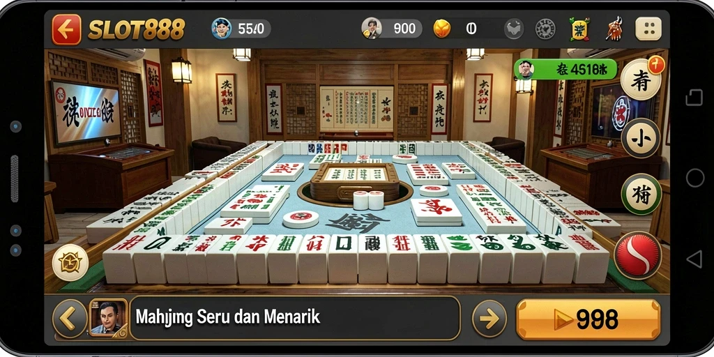 Tampilan gameplay Mahjong yang menarik di SLOT88.