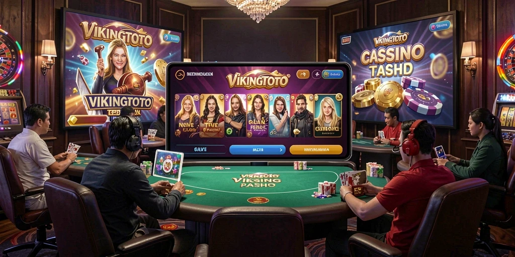 Tampilan gameplay Live Casino VIKINGTOTO yang menarik dan interaktif.