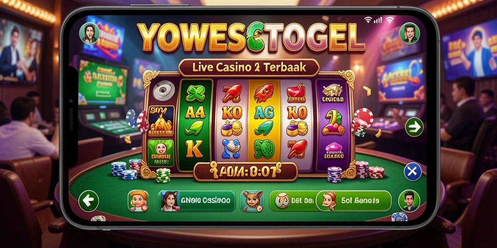 Tampilan gameplay YOWESTOGEL yang menegangkan dan interaktif di Live Casino.